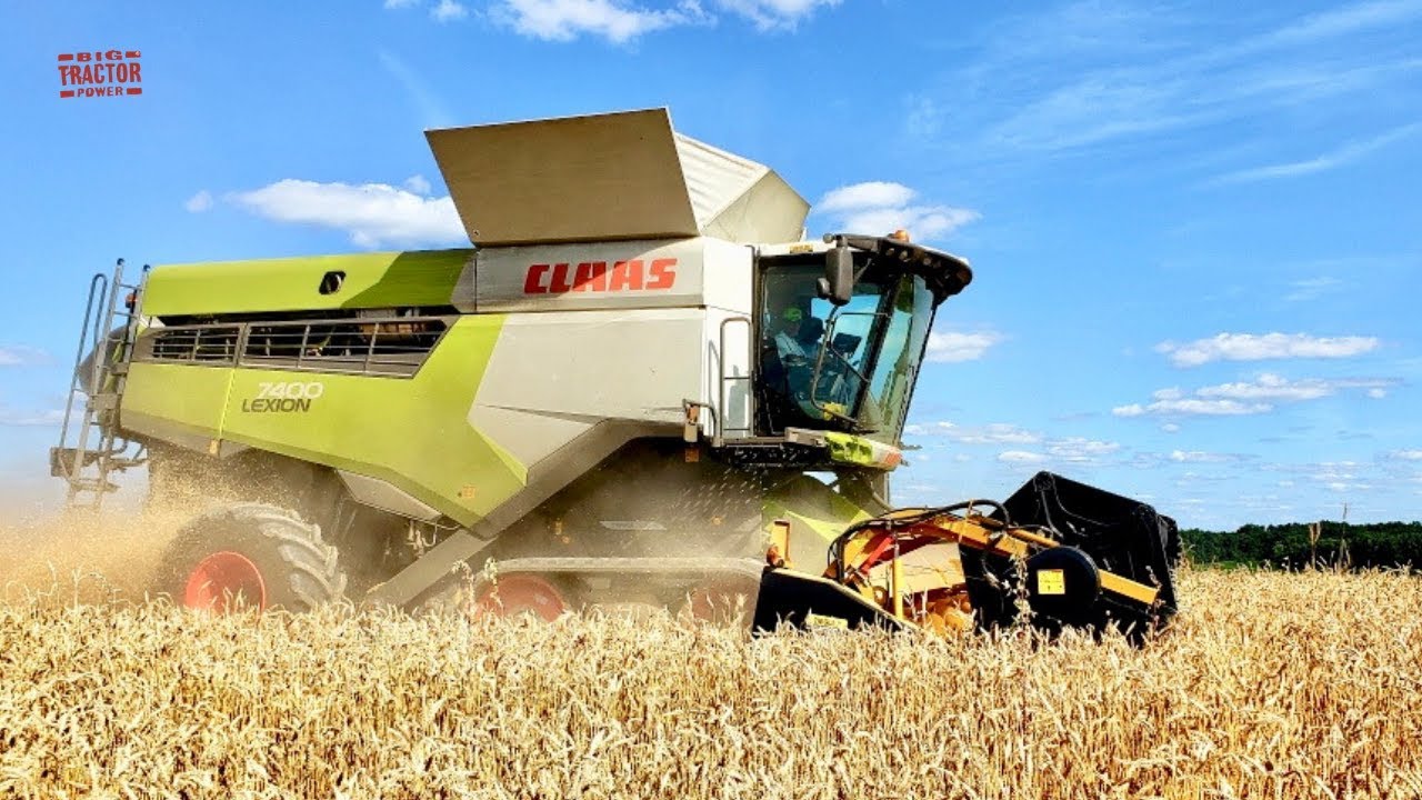 2020 Claas 7400 Tt Lexion Combine In Wisconsin Wheat