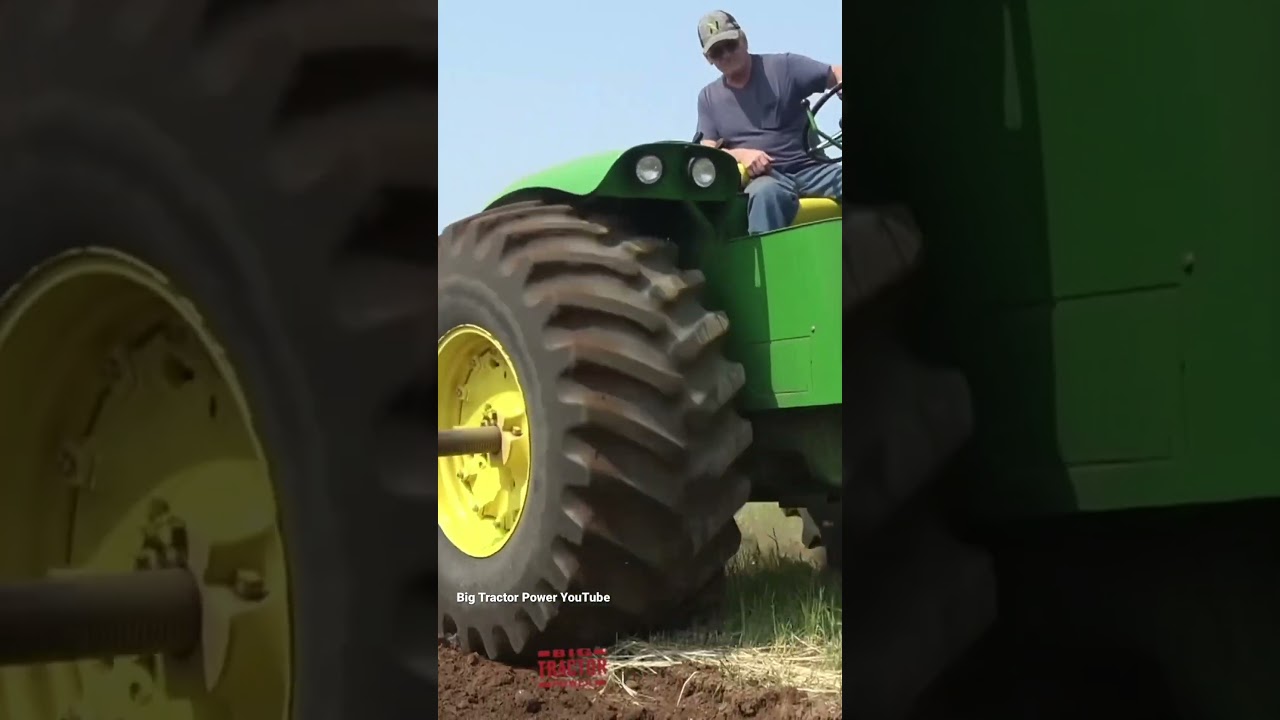 JOHN DEERE 6030 Tractor Plowing